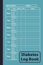 Diabetes Log Book: 2-Year Blood Sugar Level Tracker for Type 1 and Type 2 Diabetics