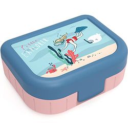 Rotho Memory Kids Barattolo snack 1l, plastica alimentare (PP) senza BPA, multicolore, 1l (16.6 x 13.3 x 6.1 cm)