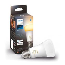 Philips Hue White Ambiance Lampadina Smart LED, Attacco E27, 8W, Luce Bianca da Calda a Fredda, Dimmerabile, Controllo con Bluetooth e Hue App, Funziona con Alexa, Google Assistant e Apple HomeKit