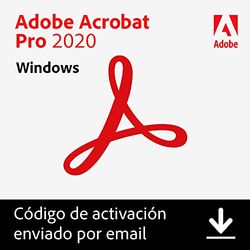 Adobe Acrobat | Pro | 1 Usuario | PC | Código de activación PC enviado por email