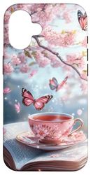 Butterfly Tea Spring Nature Aesthetic Pastel Magical Case for iPhone 16
