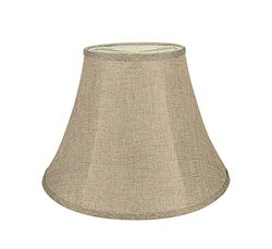 Aspen Creative 38001A - Paralume pieghevole a forma di campana, struttura a forma di ragno, 22,9 cm superiore x 45,7 cm inferiore x 33 cm altezza inclinata