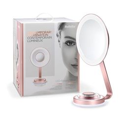 BaByliss 9450E Luminous Makeup Mirror with Magnification x10 Magnification, LED Lighting, 3 Lights
