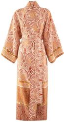 Bassetti Nairobi 9332201 - Kimono (100% algodón satinado, talla S, R1), color rojo
