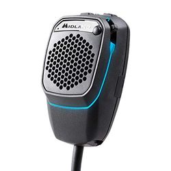 Midland Dual Mike - Microfone CB Digital Bluetooth pré-amplificado 4 pinos 48, conecta-se à CB e ao smartphone, com PTT analógico, altifalante e DSP para uma melhor qualidade de voz