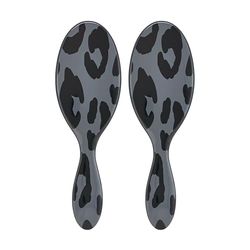Wet Brush Original Detangling Hair Brush, Grey Leopard (Safari) - Ultra-Soft IntelliFlex Bristles - Detangler Brush Glide Through Tangles With Ease For All Hair Types - Wet & Dry Hair (Pack of 2)