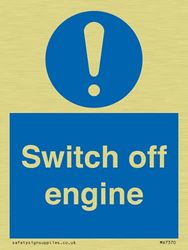 Switch off engine