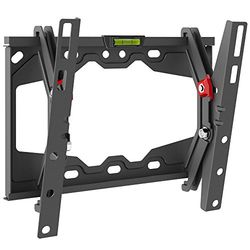Barkan Suporte para TV de parede inclinável para ecrãs de 13 - 43 polegadas, ecrã plano/curvo, peso máximo 40 kg, bloqueio automático patenteado, para LED OLED LCD, até VESA 200 x 200