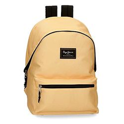 Pepe Jeans Aris Equipaje - Messenger Bag Unisex Kinderen, beige, 31x44x15 cms, Laptoprugzak met twee vakken