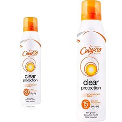 Calypso Clear Protection Continuous Spray SPF30-175 ml CALS30 & Clear Protection Continuous Spray SPF15