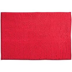 Bath Mat Chenille 40 x 60 cm Red