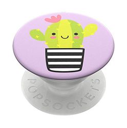 PopSockets PopGrip - Supporto e Impugnatura per Telefoni Cellulari e Tablet con un Top Intercambiabile - Cactus Pal