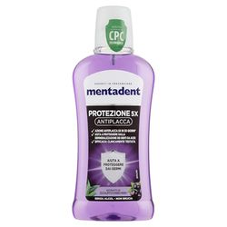 Płyn do płukania ust Mentadent 5x ochrona przeciwpłytkowa z CPC dla antybakteryjnej ochrony ust 400 ml