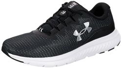 Under Armour UA Charged Impulse 3 Hardloopschoenen voor heren, Zwart Zwart Metallic Zilver, 43 EU