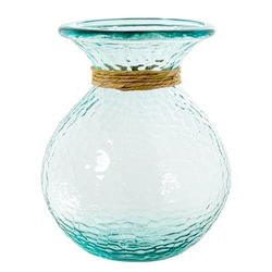 Vaso da tavolo in vetro conea trasparente e naturale 19 x 19 x 25 cm