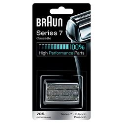Braun 70S Argentée, Tête De Rasoir De Rechange, Originale, Pour Rasoir Électrique Braun Series 7