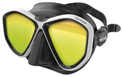 Seac Symbol tillverkad i Italien, dykarmask, symmetrisk lins, med 3D-spänne direkt i ansiktet