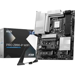 MSI Pro Z890-P WiFi Carte mère, ATX - pour processeurs Intel Core Ultra (série 2), LGA 1851 - DrMOS 55A, Mémoire DDR5 (9200+MT/s OC), PCIe 5.0 x16 & 4.0 x16, M.2 Gen5, Thunderbolt 4, Wi-FI 7, 5G LAN