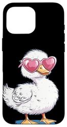 Pretty Duck Costume per gli amanti degli occhiali da sole e delle anatre Custodia per iPhone 16 Pro Max