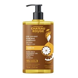 LABORATOIRE CHÂTEAU ROUGE - Gel Lavant Unifiant - Soin Nettoyant Hydratant - Agrumes - Peau Éclatante - 750 ml