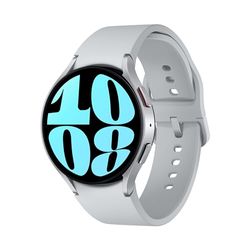 Samsung Galaxy Watch6 Smart Watch, Fitness Tracker, LTE, 44mm, Silver, 3 Year Extended Warranty (UK Version)