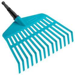 GARDENA combisystem gazonhark: De lichte en handzame hark voor kleine gazons, hoogwaardige kunststof tanden, breedte 27 cm, geschikt voor alle combisystem stelen (3105-20)