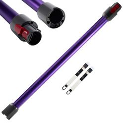 Telescoopbuis compatibel met Dyson V7 V8 V10 V11 V15 bezemstofzuiger, verlengbuis compatibel met Dyson, snelontgrendelende harde schacht voor Dyson met twee kleine borstels, paars