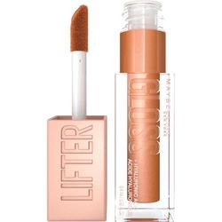 Maybelline New York, Brillo de Labios Lifter Gloss, Hidratación Intensa y Labios Rellenos Sin Retoques, Fórmula con Ácido Hialurónico, Tono 19 Gold