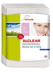 ALCLEAR Lot de 4 Lingettes Démaquillantes Lavables Nettoyage de la Peau en Douceur et en Profondeur Lavage Écologique sans Lotion pour le Visage, Uniquement avec de l’Eau