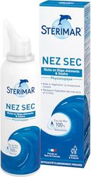 STÉRIMAR Nez Sec - Spray Nasal pour Nez Sec, Régénère & Restaure l'Hydratation de la muqueuse nasale, à l'Eau de Mer 100% Naturelle & Soufre, Formule Physiologique, 100 ml