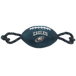 Pets First NFL fútbol Perro Juguete con Squeaker Interior de Nailon y Pull Cuerdas Mascota Deportes Juguete