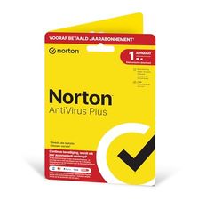 Norton Antivirus Plus 2024, antivirussoftware, internetbeveiliging, 1 Apparaat, 1 Jaar abonnement met automatische verlenging, PC of Mac, envelop, past in de brievenbus