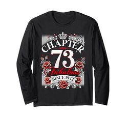 Womens Chapter 73 Fabulous Since 1952 73rd Birthday Design Maglia a Manica