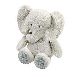 Nattou Peluche Éléphant, Compagnon de Route dès la Naissance, env. 30 cm, Polyester, Teddy, Gris