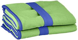 Playshoes Unisex Multifunctional Towel, Microfibre Bath Towel Portable Blanket, Green, 40 x 80 cm