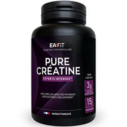 Pure Creatine - EAFIT - Creatine Monohydrate Gelule - Prise de Muscle, Musculation - Améliore les capacités physiques 3 g de Créatine Monohydrate par jour - Creatine Gelules 90