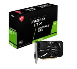 MSI GeForce GTX 1630 Aero ITX 4G OC Tarjeta gráfica - 4GB GDDR6, 12 Gbps/64-bit, PCIe 4.0, HDMI 2.1a, DisplayPort 1.4a