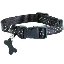 Bobby Safe hondenhalsband, zwart, maat 10, Taille XL, zwart.