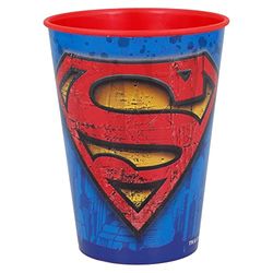 GOBELET RÉUTILISABLE POUR ENFANTS EN PLASTIQUE SANS BPA 260 ML | SUPERMAN SYMBOL