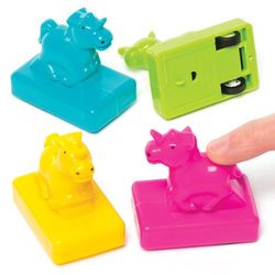 Baker Ross AV156 Unicornio Pull Back Racer, Niños para Jugar Solo o con Amigos, Ideal para Bolsas de Fiesta, Medias y más (Juego de 4)