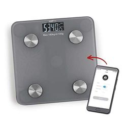 MAXXMEE Báscula de análisis corporal de personas con aplicación de seguimiento de salud acompañada | Calcula las necesidades diarias de calorías, función Bluetooth® para conectar con la aplicación