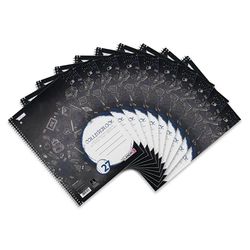 Landre 100050063 Collegeblock Stay Cool, demolición A4, 80 hojas, con el borde alineado a la izquierda y derecha, 70 g/m², 10-pack