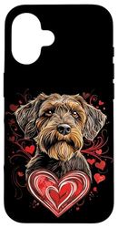 Valentine's Day Wirehaired Pointing Griffon Case for iPhone 16