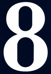 Symbol NA08 Street Number 110 x 40 mm PVC Figure 8