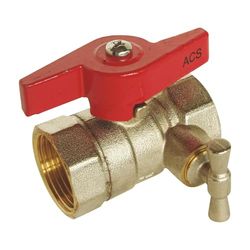 Somatherm for You - Valve con doppia spurgo femminile 15/21 - Controller farfalla - Passaggio standard - Impermeatura rinforzata con 2 giunti Toria