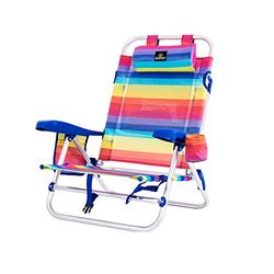 CREVICOSTA QUALITY MARK MARCAS DE CALIDAD - Sirena 2001-3 Silla de Playa Plegable con reposabrazos y 7 Posiciones. Portátil por su práctica Bolsa-Mochila (Orgullo)