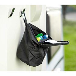 Cartrend 10387 Caravan Clothes Peg Bag with Carabiner Bag Caravan Motorhome Accessories Clip Bag