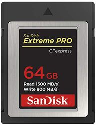 SanDisk 64GB Extreme PRO scheda CFexpress Type B, fino a 1500 MB/s ripresa filmati RAW 4K + RescuePro Deluxe