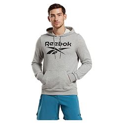 Reebok Identity Big Sudadera, MGREYH, Estandar para Hombre