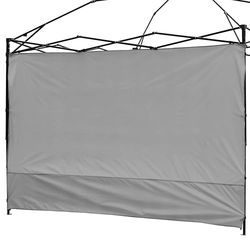 Auvent - Paroi latérale imperméable - pour extérieur - 3 x 3 m - Jambes Droites - Gris Uniquement